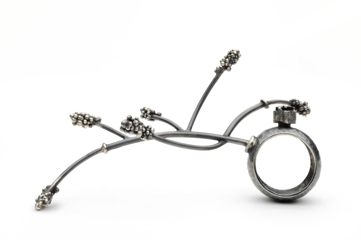DE L AUBE AU CREPUSCULE III bague argent 2012 Patricia Lemaire photo Ecliptique e1493209979464