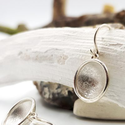 COSSE MOBILE boucles d oreilles PM ST19098 argent925 poli guilloche LemairePatricia 25x13cmret2