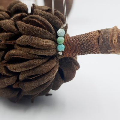 LAGOON boucles d oreilles choupi ST20018 argent925 0gr5 3turquoises claires PatriciaLemaire 3x1cmRET