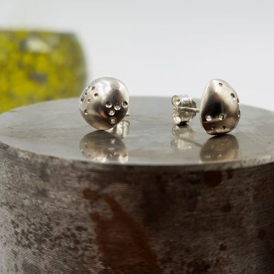 ROCK N ROLL clous d oreilles ST18023 argent925 PatriciaLemaire diam8mm