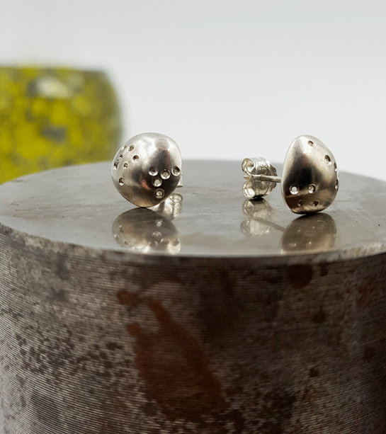 ROCK N ROLL clous d oreilles ST18023 argent925 PatriciaLemaire diam8mm
