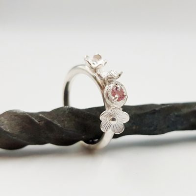 PRECIEUSE BRANCHETTE bague ST23119 argent925 tourmalineMadagascar PatriciaLemaire T56